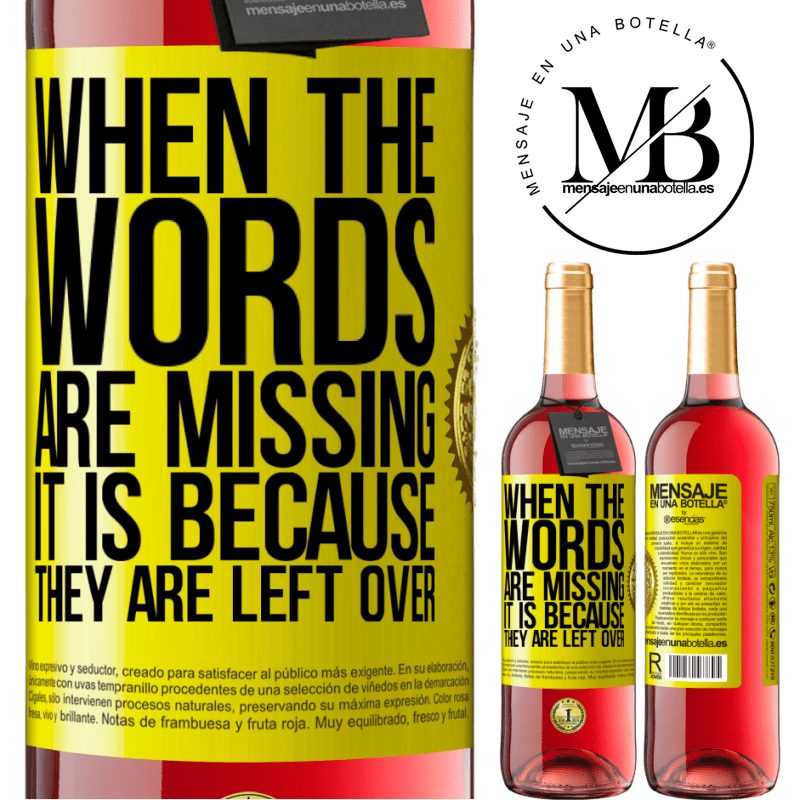 29,95 € Free Shipping | Rosé Wine ROSÉ Edition When the words are missing, it is because they are left over Yellow Label. Customizable label Young wine Harvest 2023 Tempranillo