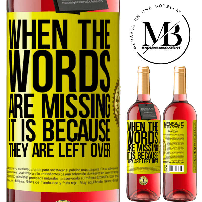 29,95 € Free Shipping | Rosé Wine ROSÉ Edition When the words are missing, it is because they are left over Yellow Label. Customizable label Young wine Harvest 2025 Tempranillo