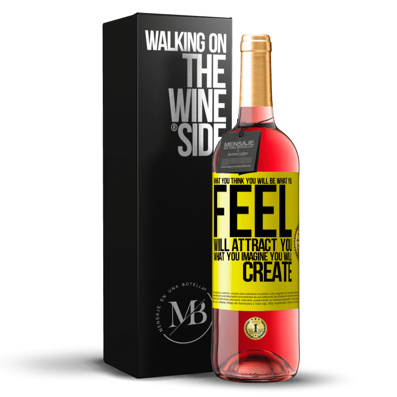 29,95 € Free Shipping | Rosé Wine ROSÉ Edition What you think you will be, what you feel will attract you, what you imagine you will create Yellow Label. Customizable label Young wine Harvest 2023 Tempranillo