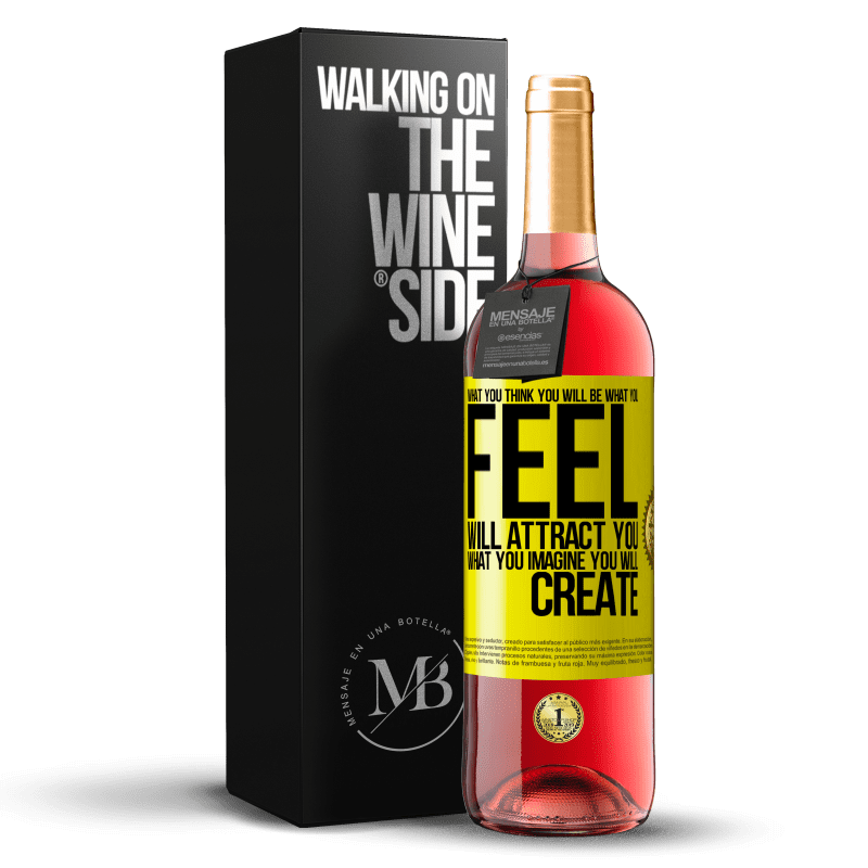 29,95 € Free Shipping | Rosé Wine ROSÉ Edition What you think you will be, what you feel will attract you, what you imagine you will create Yellow Label. Customizable label Young wine Harvest 2024 Tempranillo