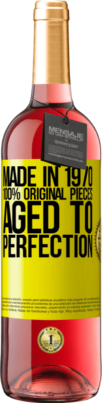 29,95 € | ロゼワイン ROSÉエディション 1970年製、100％オリジナルピース。Aged to perfection 黄色のラベル. カスタマイズ可能なラベル 若いワイン 収穫 2024 Tempranillo