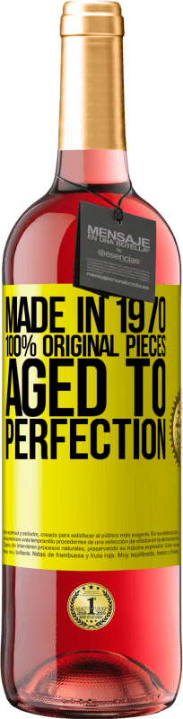 29,95 € Free Shipping | Rosé Wine ROSÉ Edition Made in 1970, 100% original pieces. Aged to perfection Yellow Label. Customizable label Young wine Harvest 2025 Tempranillo
