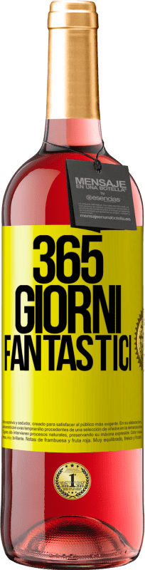 29,95 € | Vino rosato Edizione ROSÉ 365 giorni fantastici Etichetta Gialla. Etichetta personalizzabile Vino giovane Raccogliere 2023 Tempranillo