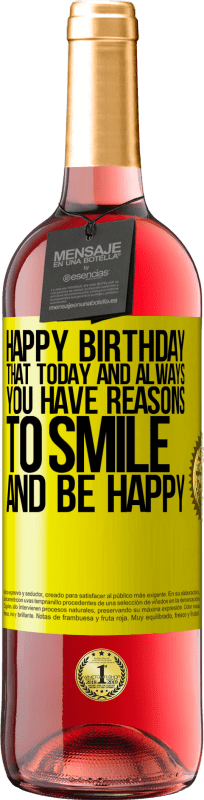 «生日快乐今天，你总是有理由微笑和快乐» ROSÉ版