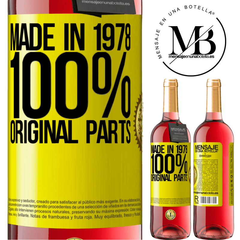 24,95 € Free Shipping | Rosé Wine ROSÉ Edition Made in 1978. 100% original parts Yellow Label. Customizable label Young wine Harvest 2021 Tempranillo