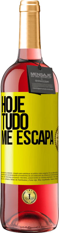 29,95 € | Vinho rosé Edição ROSÉ Hoje tudo me escapa Etiqueta Amarela. Etiqueta personalizável Vinho jovem Colheita 2023 Tempranillo