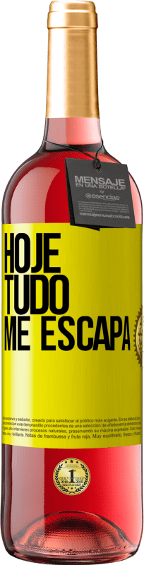 29,95 € | Vinho rosé Edição ROSÉ Hoje tudo me escapa Etiqueta Amarela. Etiqueta personalizável Vinho jovem Colheita 2024 Tempranillo