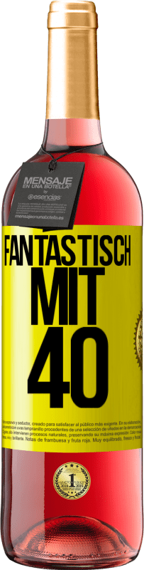 29,95 € | Roséwein ROSÉ Ausgabe Fantastisch mit 40 Gelbes Etikett. Anpassbares Etikett Junger Wein Ernte 2023 Tempranillo