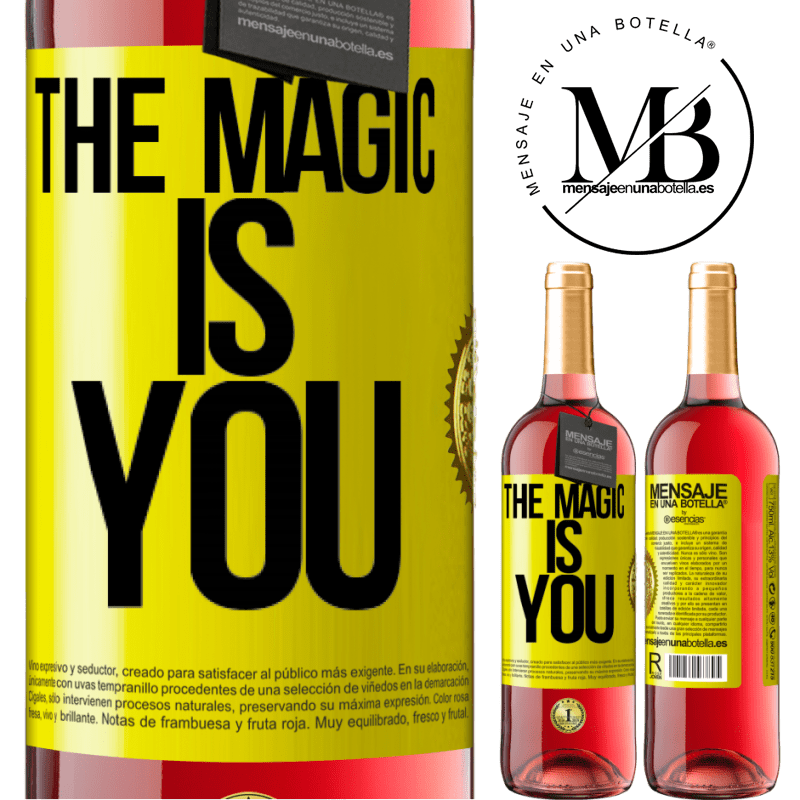 24,95 € Free Shipping | Rosé Wine ROSÉ Edition The magic is you Yellow Label. Customizable label Young wine Harvest 2021 Tempranillo