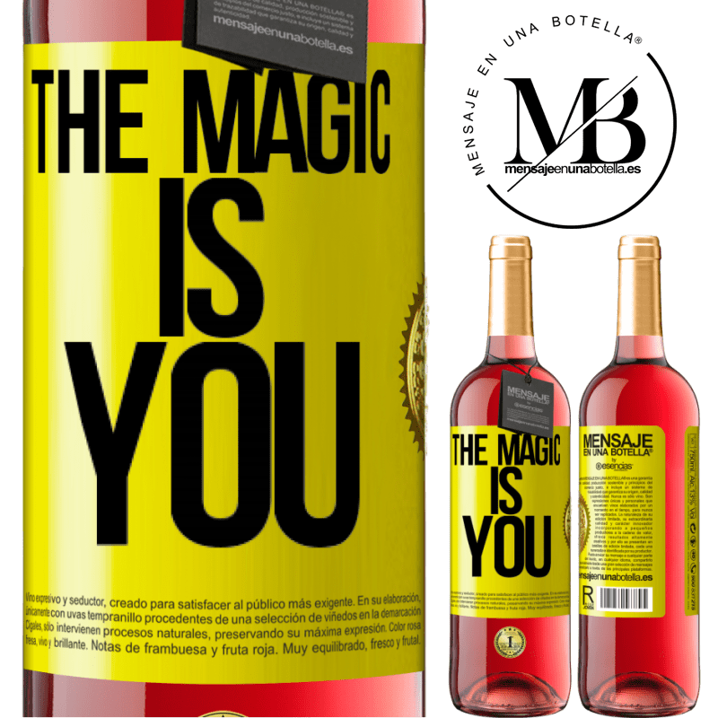 29,95 € Free Shipping | Rosé Wine ROSÉ Edition The magic is you Yellow Label. Customizable label Young wine Harvest 2024 Tempranillo