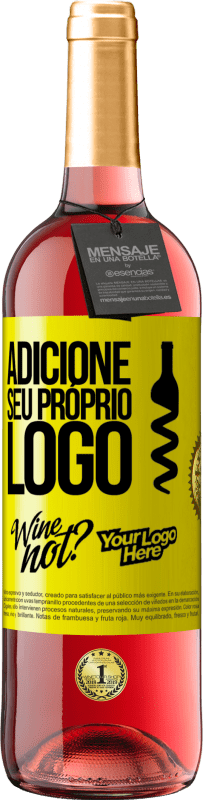 29,95 € | Vinho rosé Edição ROSÉ Adicione seu próprio logo Etiqueta Amarela. Etiqueta personalizável Vinho jovem Colheita 2023 Tempranillo