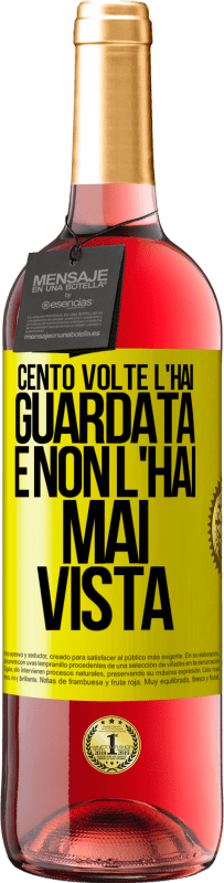 29,95 € | Vino rosato Edizione ROSÉ Cento volte l'hai guardata e non l'hai mai vista Etichetta Gialla. Etichetta personalizzabile Vino giovane Raccogliere 2025 Tempranillo