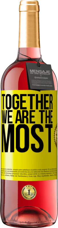 29,95 € | 桃红葡萄酒 ROSÉ版 我们在一起是最 黄色标签. 可自定义的标签 青年酒 收成 2023 Tempranillo