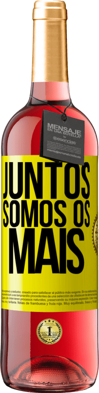 29,95 € | Vinho rosé Edição ROSÉ Juntos somos os mais Etiqueta Amarela. Etiqueta personalizável Vinho jovem Colheita 2023 Tempranillo