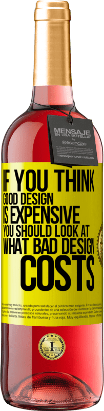 «If you think good design is expensive, you should look at what bad design costs» ROSÉ Edition