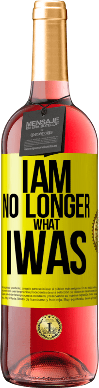 Free Shipping | Rosé Wine ROSÉ Edition I am no longer what I was Yellow Label. Customizable label Young wine Harvest 2023 Tempranillo