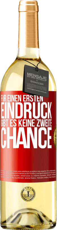 29,95 € | Weißwein WHITE Ausgabe Für einen ersten Eindruck gibt es keine zweite Chance Rote Markierung. Anpassbares Etikett Junger Wein Ernte 2024 Verdejo