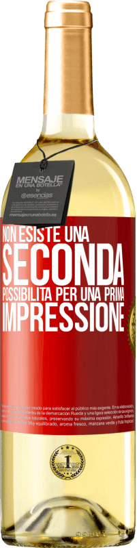 29,95 € Spedizione Gratuita | Vino bianco Edizione WHITE Non esiste una seconda possibilità per una prima impressione Etichetta Rossa. Etichetta personalizzabile Vino giovane Raccogliere 2025 Verdejo