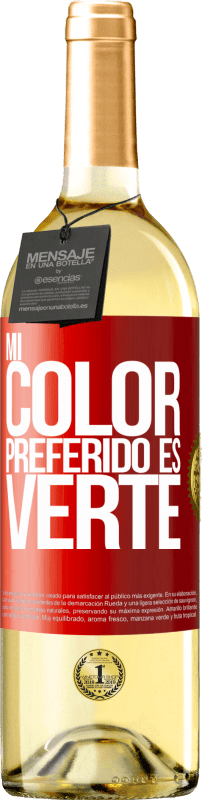 29,95 € | White Wine WHITE Edition Mi color preferido es: verte Red Label. Customizable label Young wine Harvest 2024 Verdejo