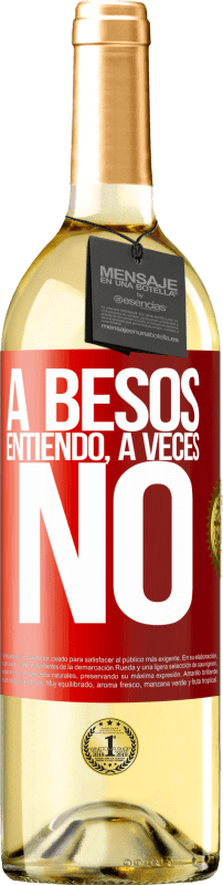 29,95 € | Weißwein WHITE Ausgabe A besos entiendo, a veces no Rote Markierung. Anpassbares Etikett Junger Wein Ernte 2023 Verdejo