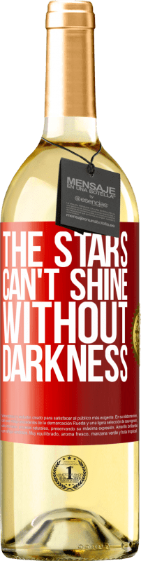 29,95 € Free Shipping | White Wine WHITE Edition The stars can't shine without darkness Red Label. Customizable label Young wine Harvest 2024 Verdejo