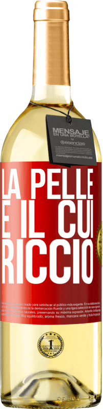 29,95 € | Vino bianco Edizione WHITE La pelle è il cui riccio Etichetta Rossa. Etichetta personalizzabile Vino giovane Raccogliere 2024 Verdejo