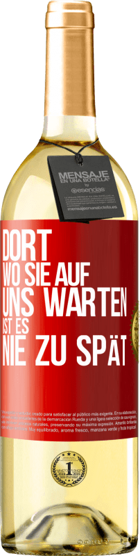 29,95 € | Weißwein WHITE Ausgabe Dort, wo sie auf uns warten, ist es nie zu spät Rote Markierung. Anpassbares Etikett Junger Wein Ernte 2024 Verdejo