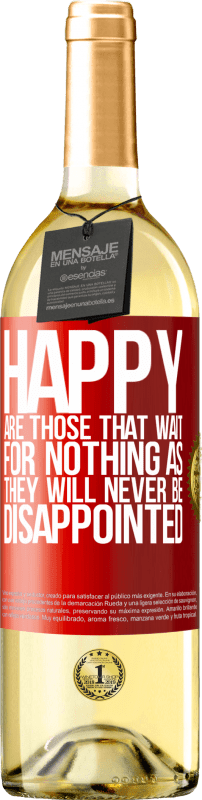 «Счастливы те, кто ничего не ждет, потому что они никогда не будут разочарованы» Издание WHITE