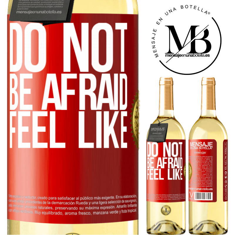 29,95 € Free Shipping | White Wine WHITE Edition Do not be afraid. Feel like Red Label. Customizable label Young wine Harvest 2023 Verdejo