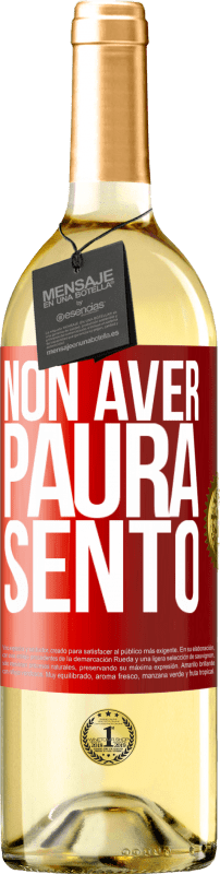 29,95 € | Vino bianco Edizione WHITE Non aver paura Sento Etichetta Rossa. Etichetta personalizzabile Vino giovane Raccogliere 2025 Verdejo