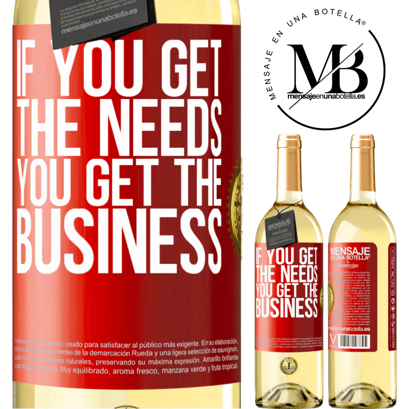 29,95 € Free Shipping | White Wine WHITE Edition If you get the needs, you get the business Red Label. Customizable label Young wine Harvest 2023 Verdejo