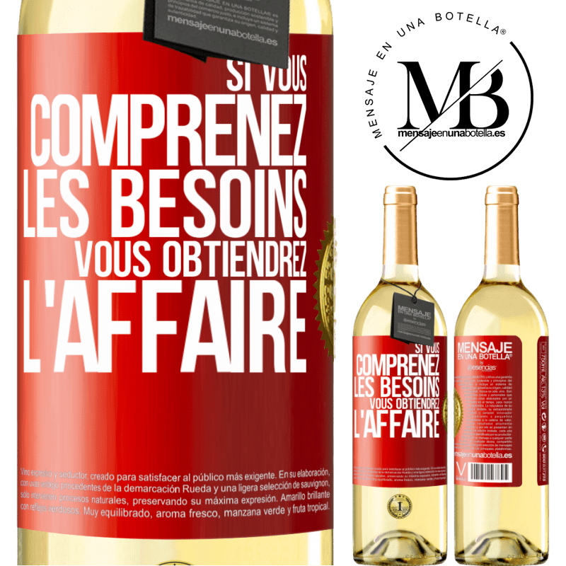 29,95 € Envoi gratuit | Vin blanc Édition WHITE Si vous comprenez les besoins vous obtiendrez l'affaire Étiquette Rouge. Étiquette personnalisable Vin jeune Récolte 2023 Verdejo