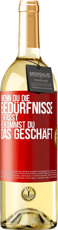 29,95 € Kostenloser Versand | Weißwein WHITE Ausgabe Wenn du die Bedürfnisse erfasst, bekommst du das Geschäft Rote Markierung. Anpassbares Etikett Junger Wein Ernte 2024 Verdejo