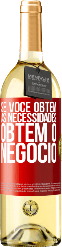 29,95 € Envio grátis | Vinho branco Edição WHITE Se você obtém as necessidades, obtém o negócio Etiqueta Vermelha. Etiqueta personalizável Vinho jovem Colheita 2024 Verdejo