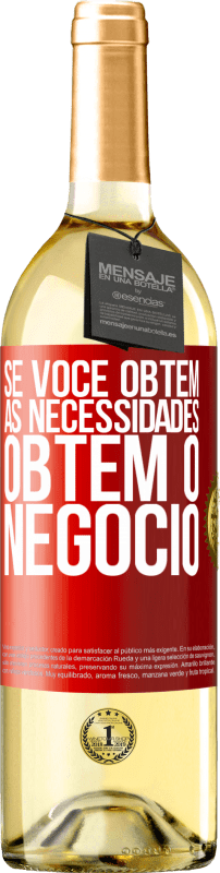 29,95 € Envio grátis | Vinho branco Edição WHITE Se você obtém as necessidades, obtém o negócio Etiqueta Vermelha. Etiqueta personalizável Vinho jovem Colheita 2025 Verdejo