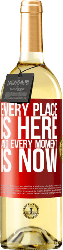 29,95 € | White Wine WHITE Edition Every place is here and every moment is now Red Label. Customizable label Young wine Harvest 2023 Verdejo