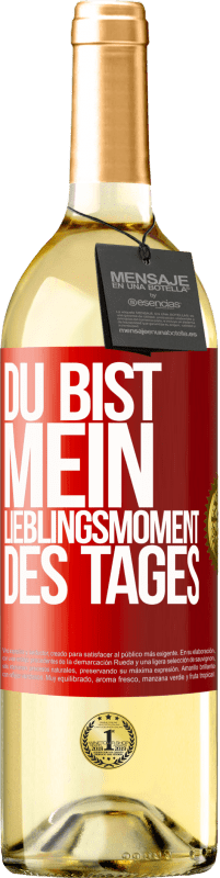 29,95 € | Weißwein WHITE Ausgabe Du bist mein Lieblingsmoment des Tages Rote Markierung. Anpassbares Etikett Junger Wein Ernte 2024 Verdejo