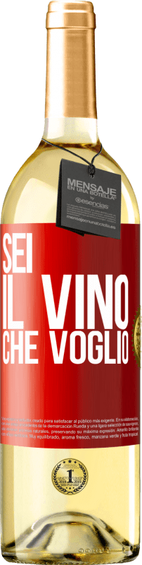 29,95 € | Vino bianco Edizione WHITE Sei il vino che voglio Etichetta Rossa. Etichetta personalizzabile Vino giovane Raccogliere 2023 Verdejo