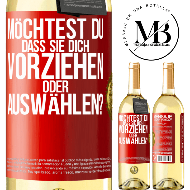 29,95 € Kostenloser Versand | Weißwein WHITE Ausgabe Möchtest du, dass sie dich vorziehen oder auswählen? Rote Markierung. Anpassbares Etikett Junger Wein Ernte 2025 Verdejo