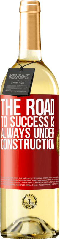 29,95 € | White Wine WHITE Edition The road to success is always under construction Red Label. Customizable label Young wine Harvest 2023 Verdejo