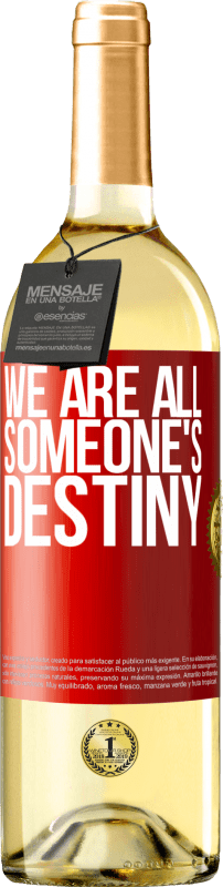 29,95 € Free Shipping | White Wine WHITE Edition We are all someone's destiny Red Label. Customizable label Young wine Harvest 2022 Verdejo