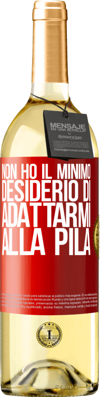 29,95 € | Vino bianco Edizione WHITE Non ho il minimo desiderio di adattarmi alla pila Etichetta Rossa. Etichetta personalizzabile Vino giovane Raccogliere 2024 Verdejo