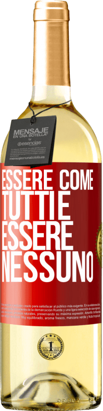 29,95 € | Vino bianco Edizione WHITE Essere come tutti è essere nessuno Etichetta Rossa. Etichetta personalizzabile Vino giovane Raccogliere 2024 Verdejo