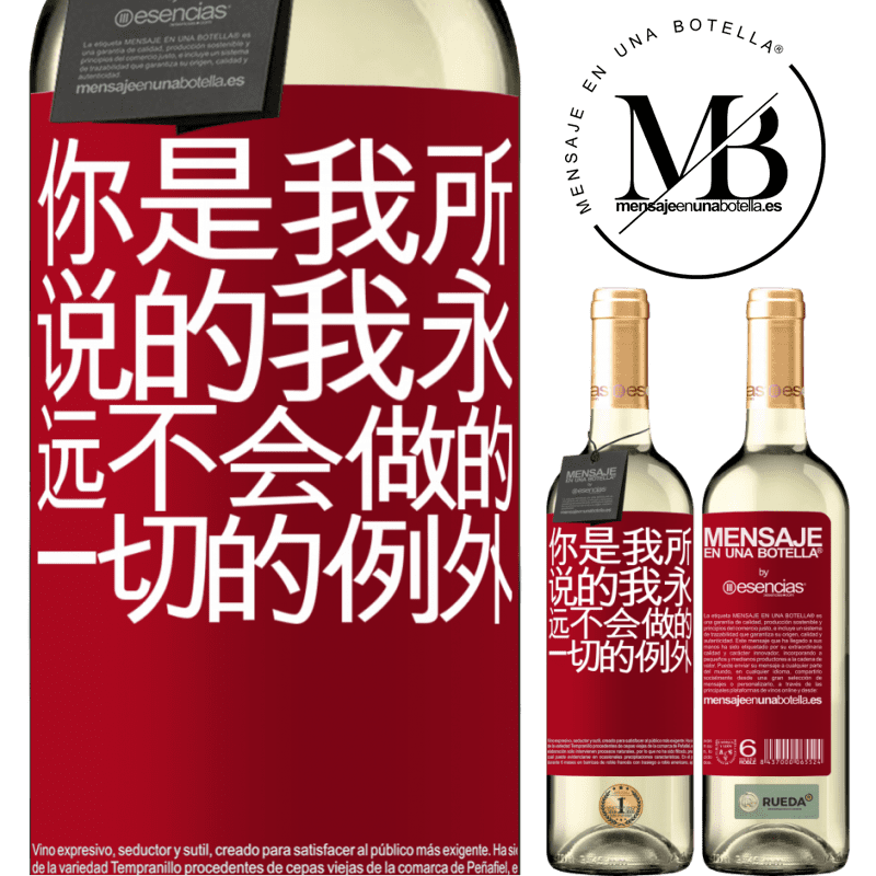 «你是我所说的我永远不会做的一切的例外» WHITE版
