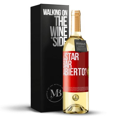 «¿STAR BAR abierto?» WHITE Ausgabe