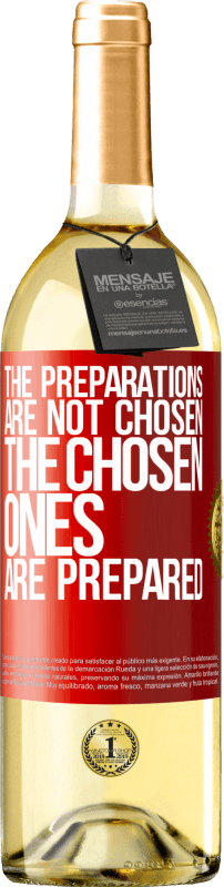 29,95 € Free Shipping | White Wine WHITE Edition The preparations are not chosen, the chosen ones are prepared Red Label. Customizable label Young wine Harvest 2025 Verdejo