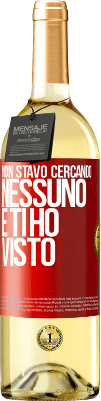 29,95 € | Vino bianco Edizione WHITE Non stavo cercando nessuno e ti ho visto Etichetta Rossa. Etichetta personalizzabile Vino giovane Raccogliere 2024 Verdejo