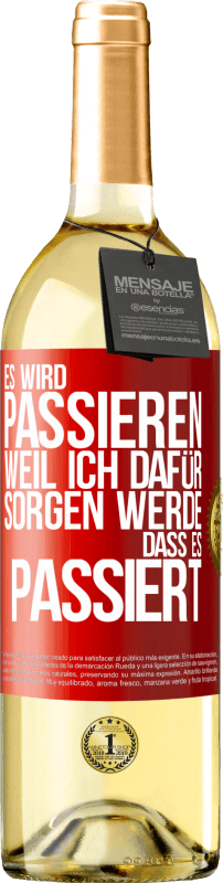 «Es wird passieren, weil ich dafür sorgen werde, dass es passiert» WHITE Ausgabe