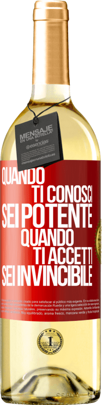 29,95 € | Vino bianco Edizione WHITE Quando ti conosci, sei potente. Quando ti accetti, sei invincibile Etichetta Rossa. Etichetta personalizzabile Vino giovane Raccogliere 2024 Verdejo