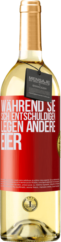29,95 € | Weißwein WHITE Ausgabe Während Sie sich entschuldigen, legen andere Eier Rote Markierung. Anpassbares Etikett Junger Wein Ernte 2023 Verdejo